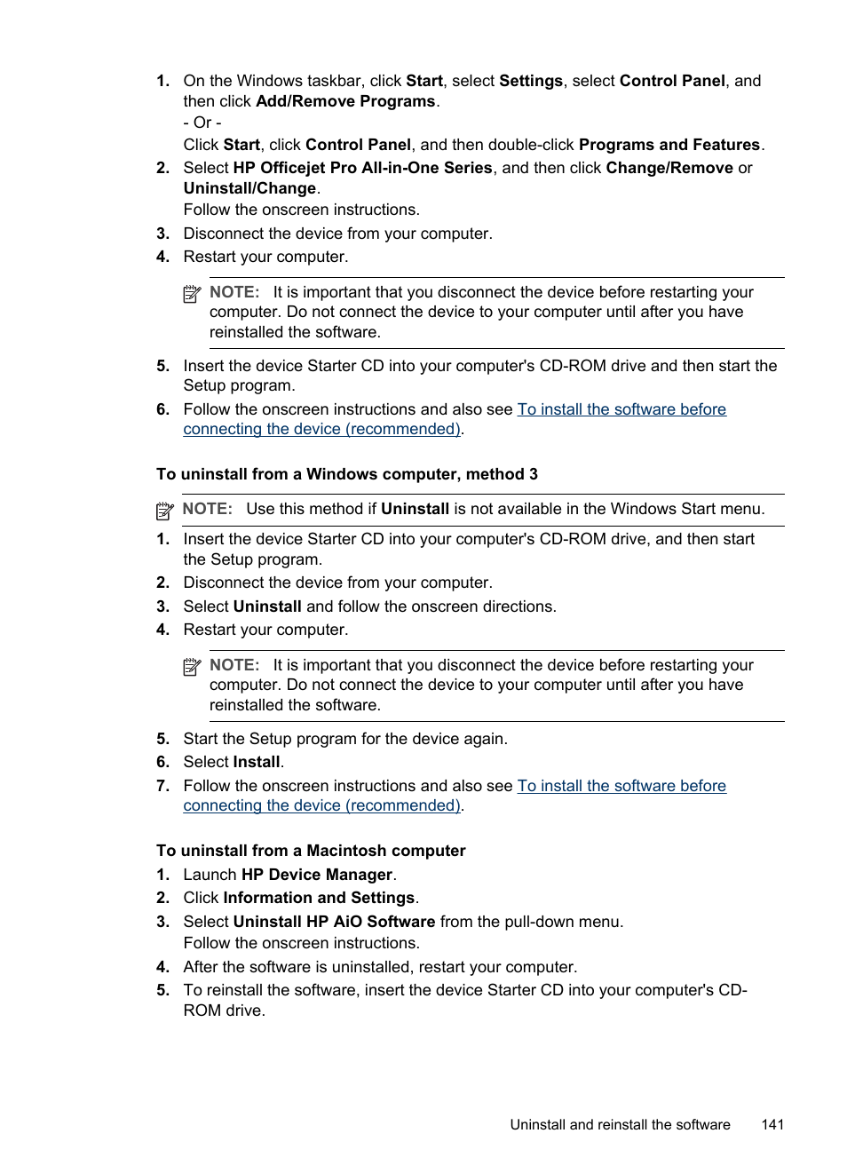 HP Officejet Pro L7380 All-in-One Printer User Manual | Page 145 / 245