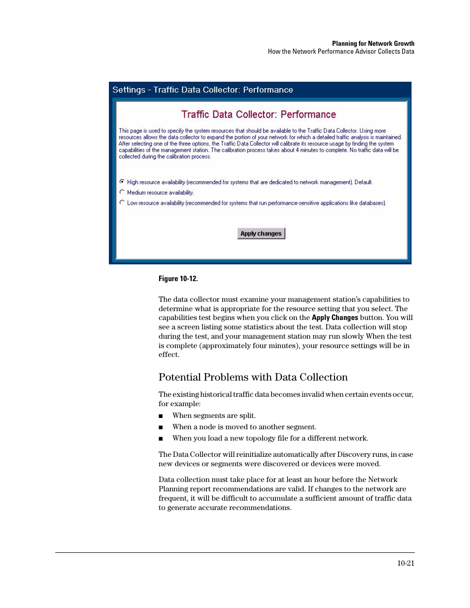 Potential problems with data collection, Potential problems with data collection -21 | HP TopTools for Hubs and Switches User Manual | Page 127 / 234