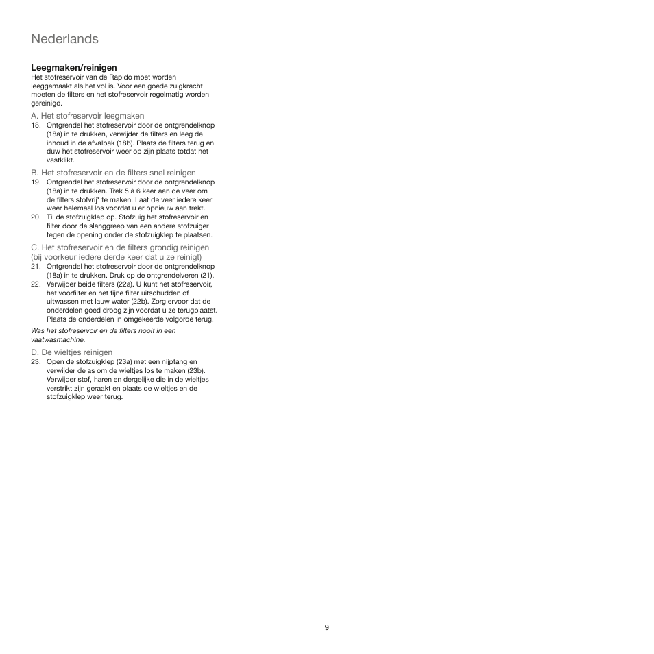 Nederlands | AEG AG4112 User Manual | Page 9 / 23