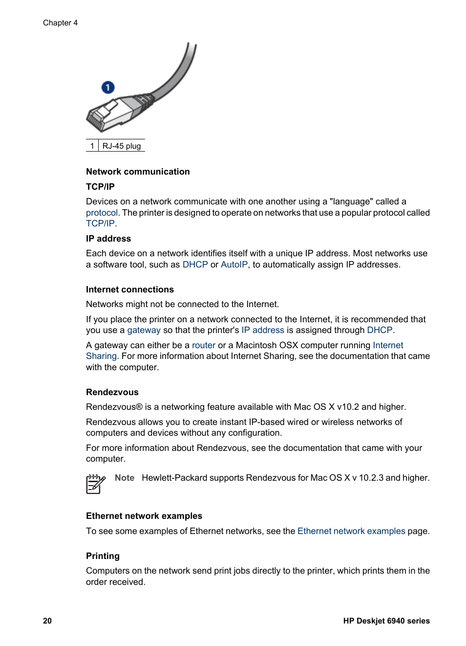 HP Deskjet 6943 Printer User Manual | Page 22 / 132