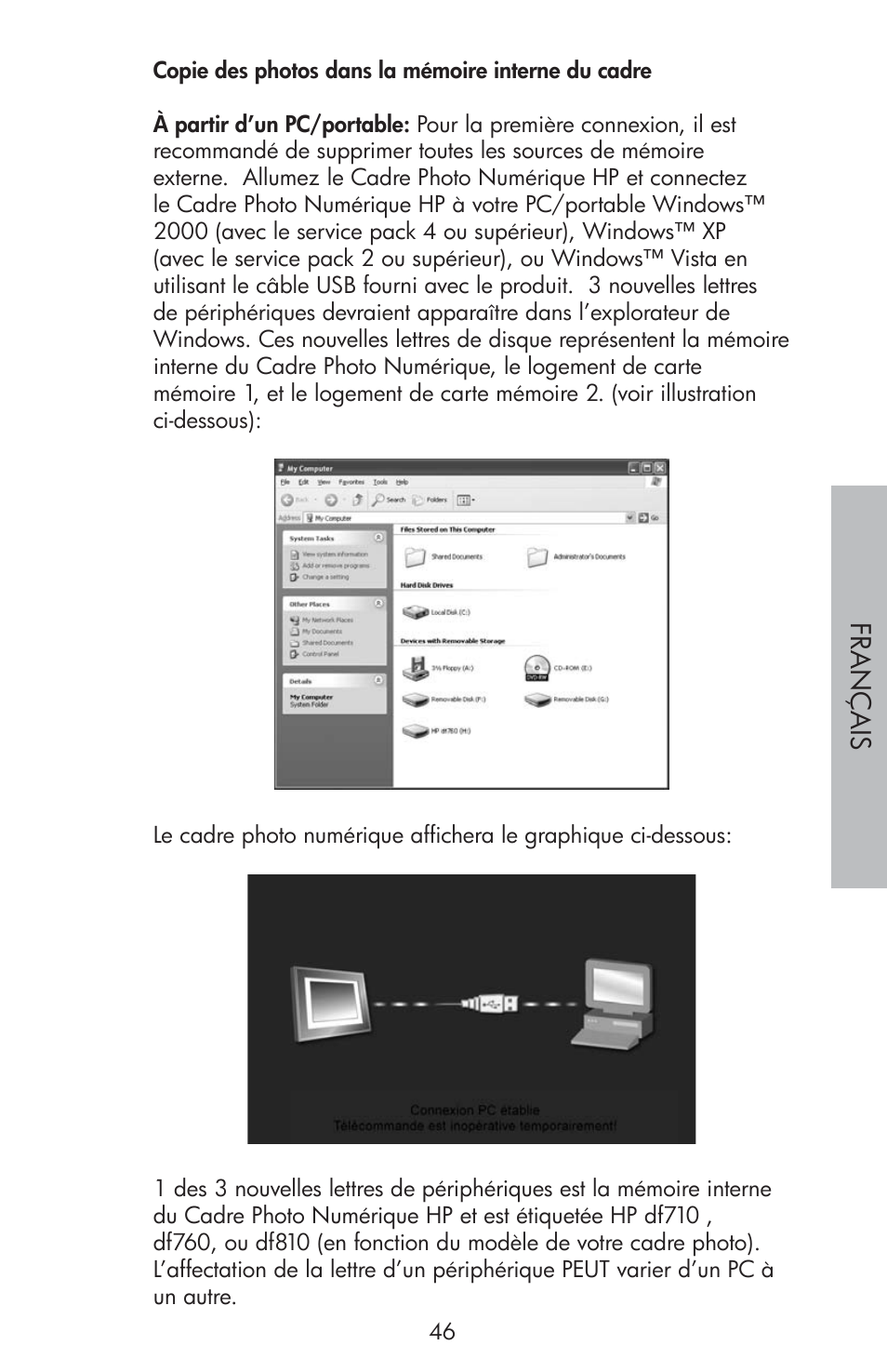 HP df810 Digital Picture Frame User Manual | Page 47 / 96