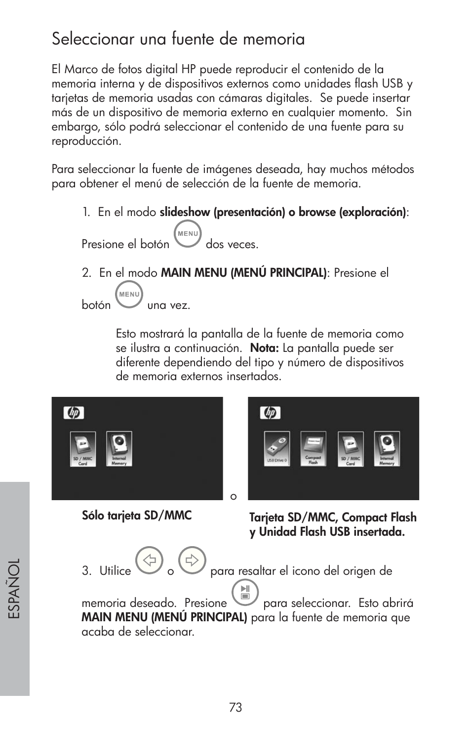HP df810 Digital Picture Frame User Manual | Page 74 / 96