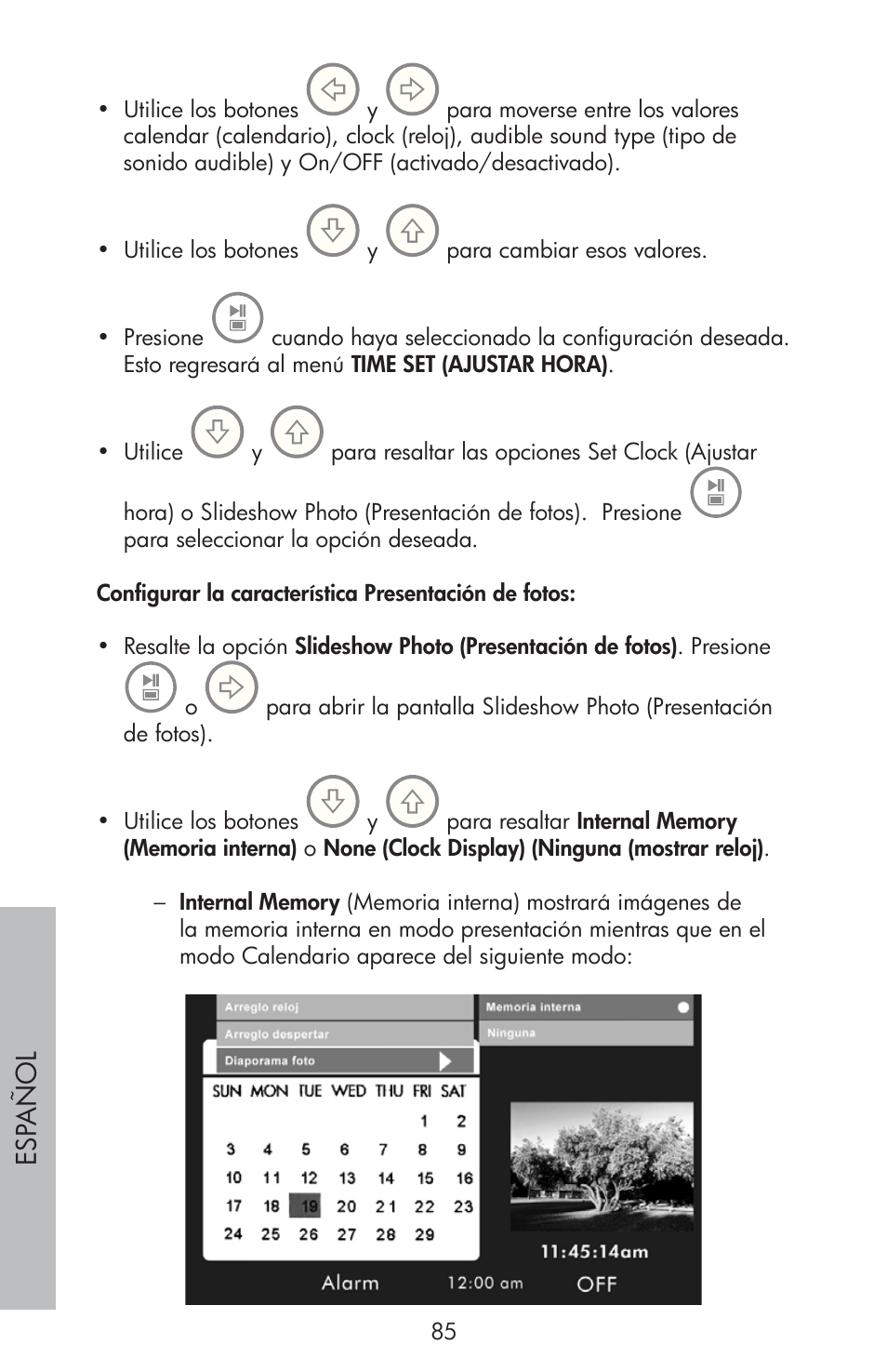 Esp año l | HP df810 Digital Picture Frame User Manual | Page 86 / 96