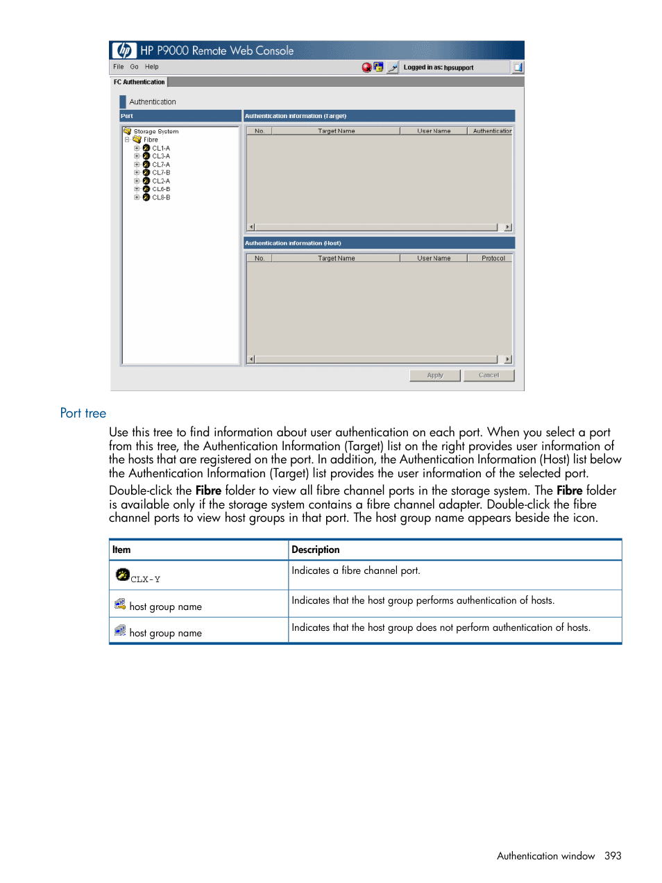 Port tree | HP XP P9500 Storage User Manual | Page 393 / 411