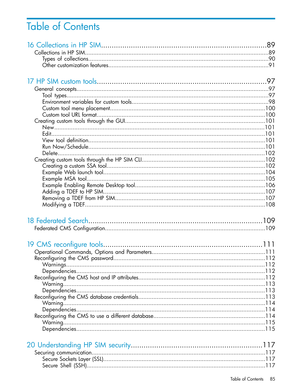 HP Systems Insight Manager User Manual | Page 85 / 253