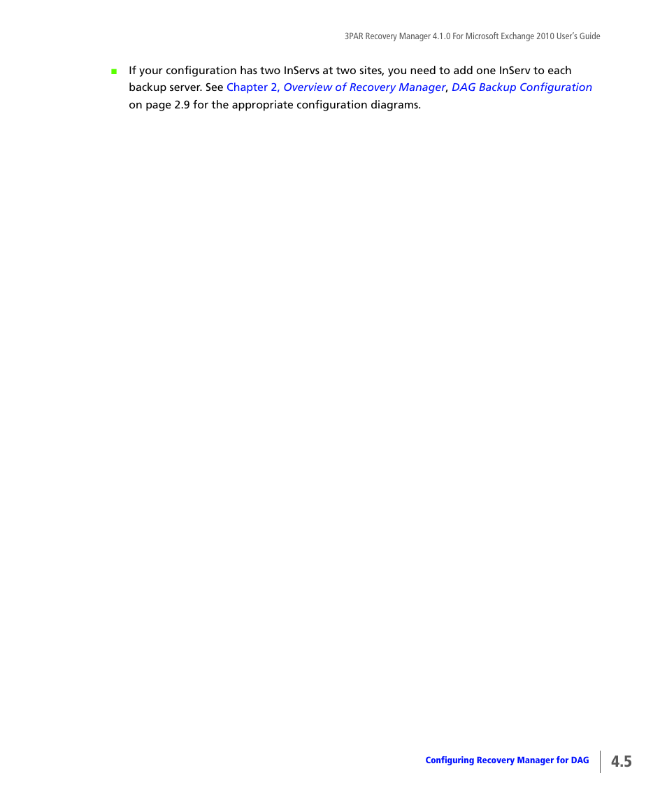 HP 3PAR Application Software Suite for Microsoft Exchange User Manual | Page 39 / 164