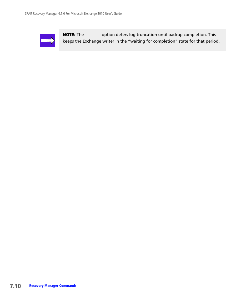 HP 3PAR Application Software Suite for Microsoft Exchange User Manual | Page 68 / 164