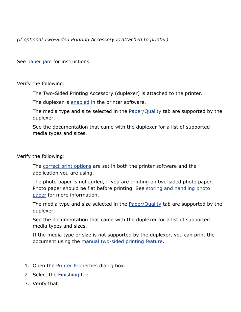 Automatic two-sided printing problems, Option for two-sided printing cannot be selected, Binding margin is in the wrong place | HP Deskjet 5850 Color Inkjet Printer User Manual | Page 210 / 217
