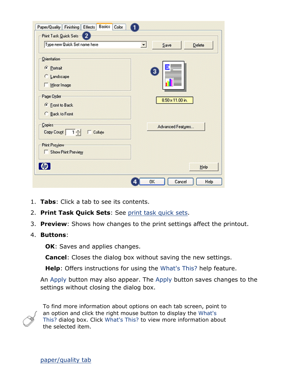 Tabs | HP Deskjet 5850 Color Inkjet Printer User Manual | Page 95 / 217