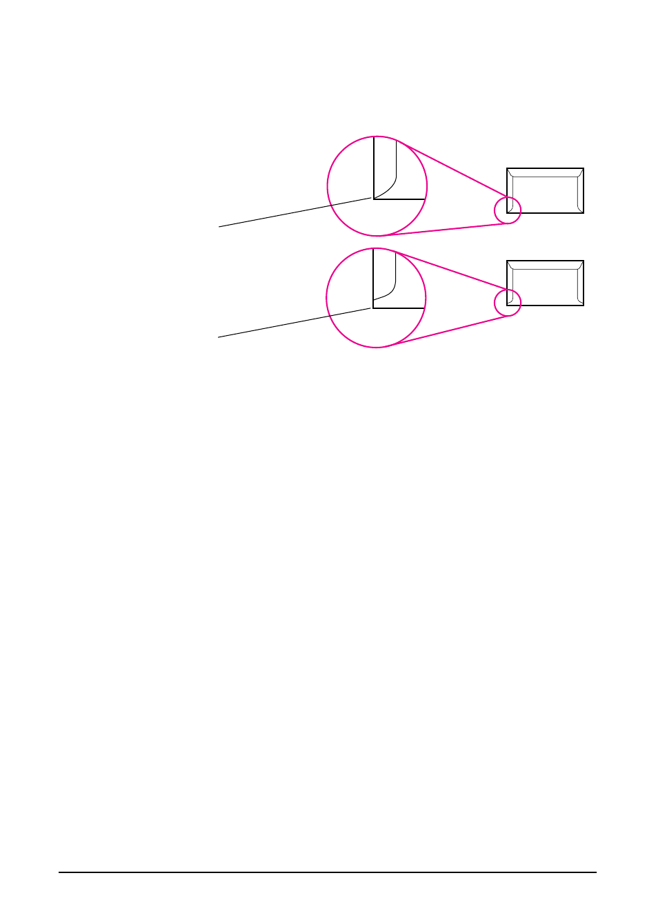 Envelopes with double-side-seams, Envelopes with adhesive strips or flaps | HP LaserJet 4000 Printer series User Manual | Page 127 / 194