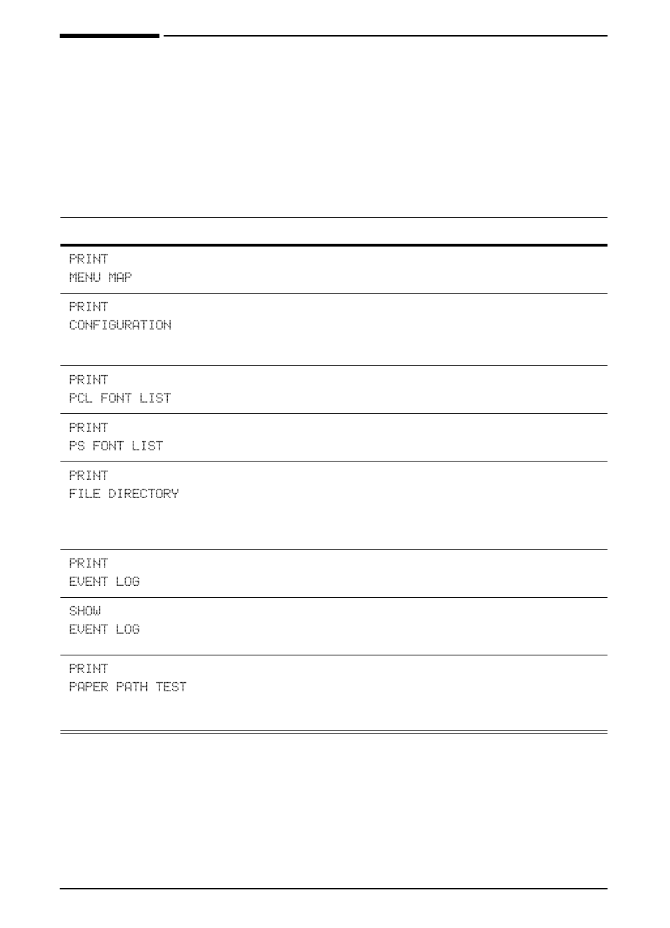 Information menu | HP LaserJet 4000 Printer series User Manual | Page 137 / 194
