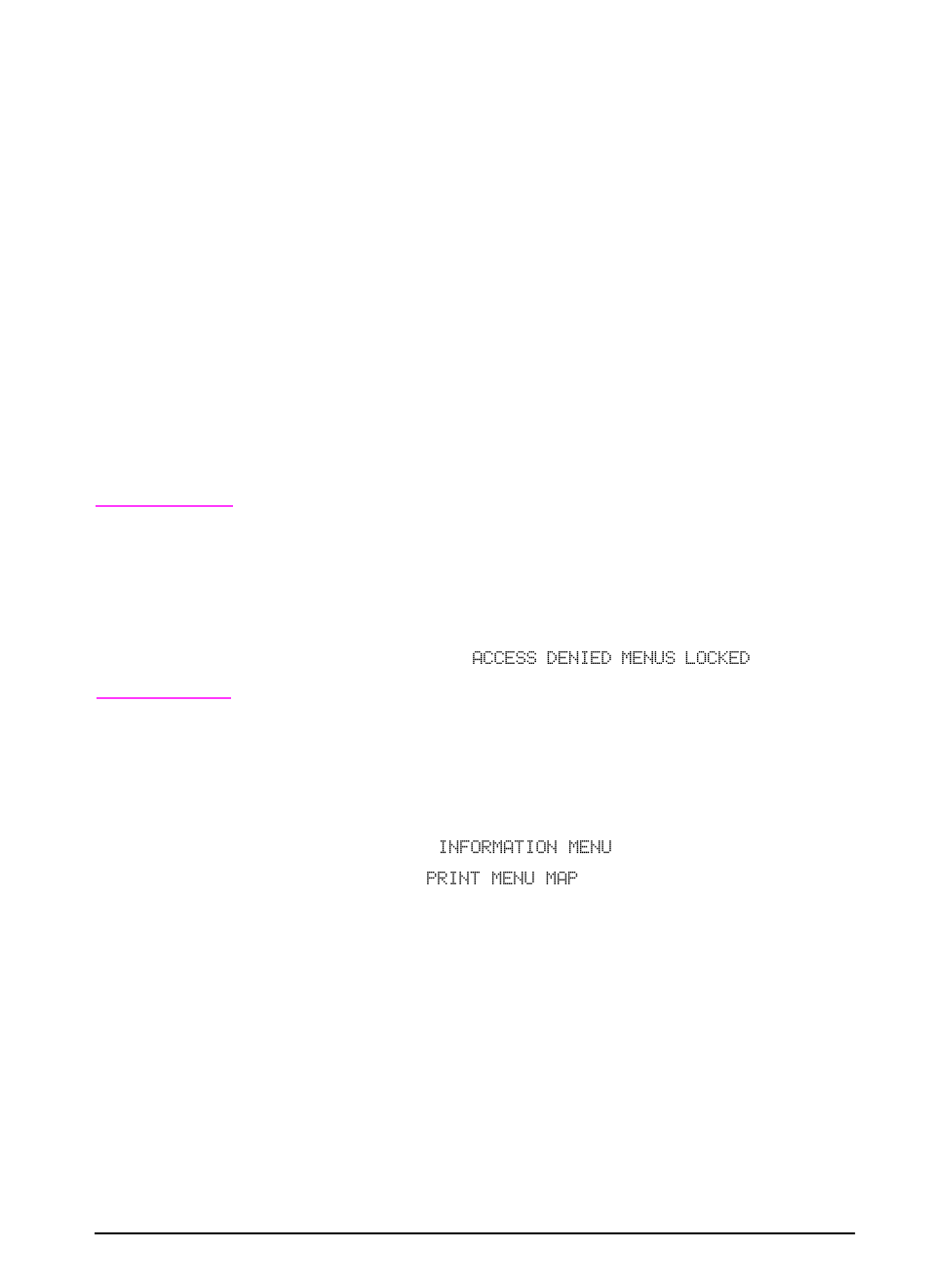 Control panel menus | HP LaserJet 4000 Printer series User Manual | Page 22 / 194