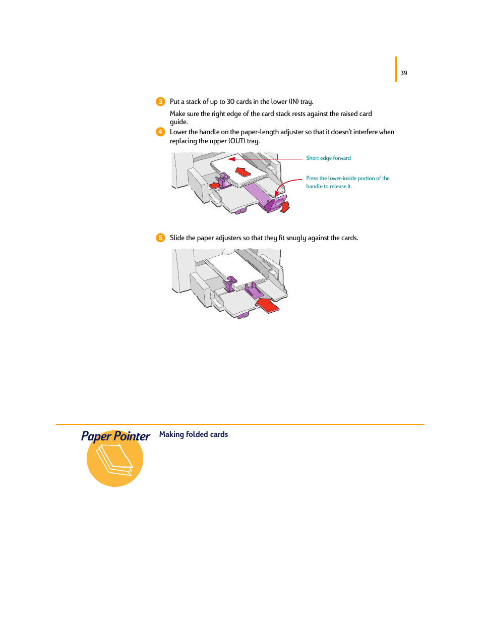 Paper pointer | HP Deskjet 695c Printer User Manual | Page 58 / 95