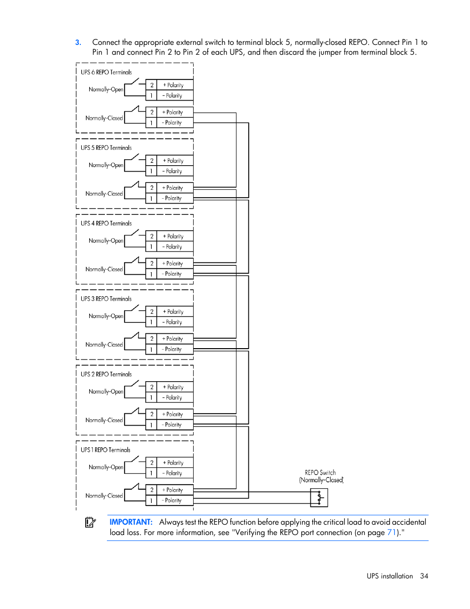 HP Parallel Uninterruptible Power System User Manual | Page 34 / 115