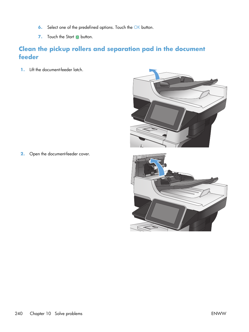 HP LaserJet Enterprise 500 MFP M525 User Manual | Page 254 / 294