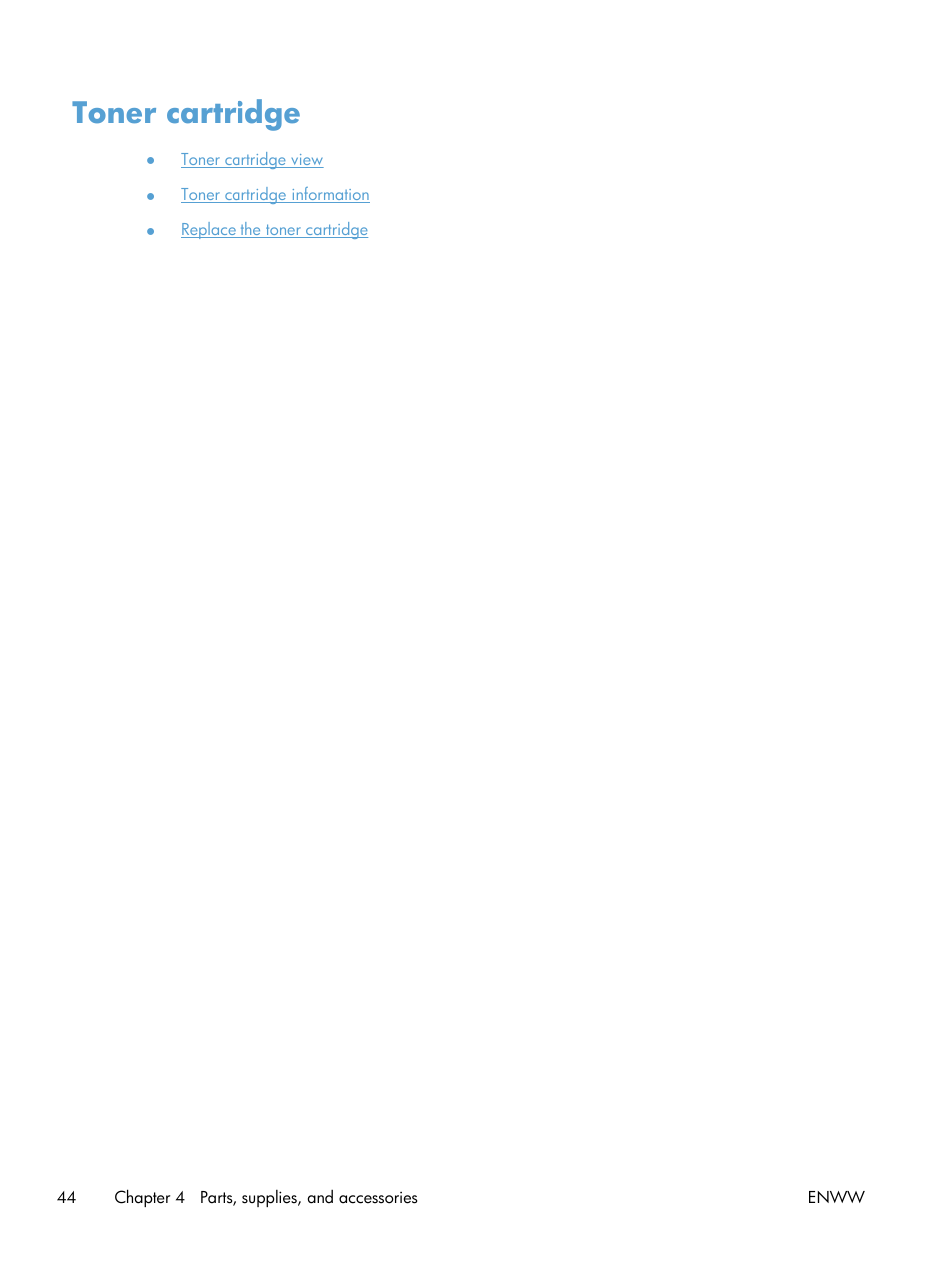 Toner cartridge | HP LaserJet Enterprise 500 MFP M525 User Manual | Page 58 / 294
