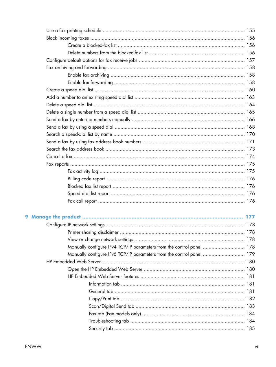 HP LaserJet Enterprise 500 MFP M525 User Manual | Page 9 / 294