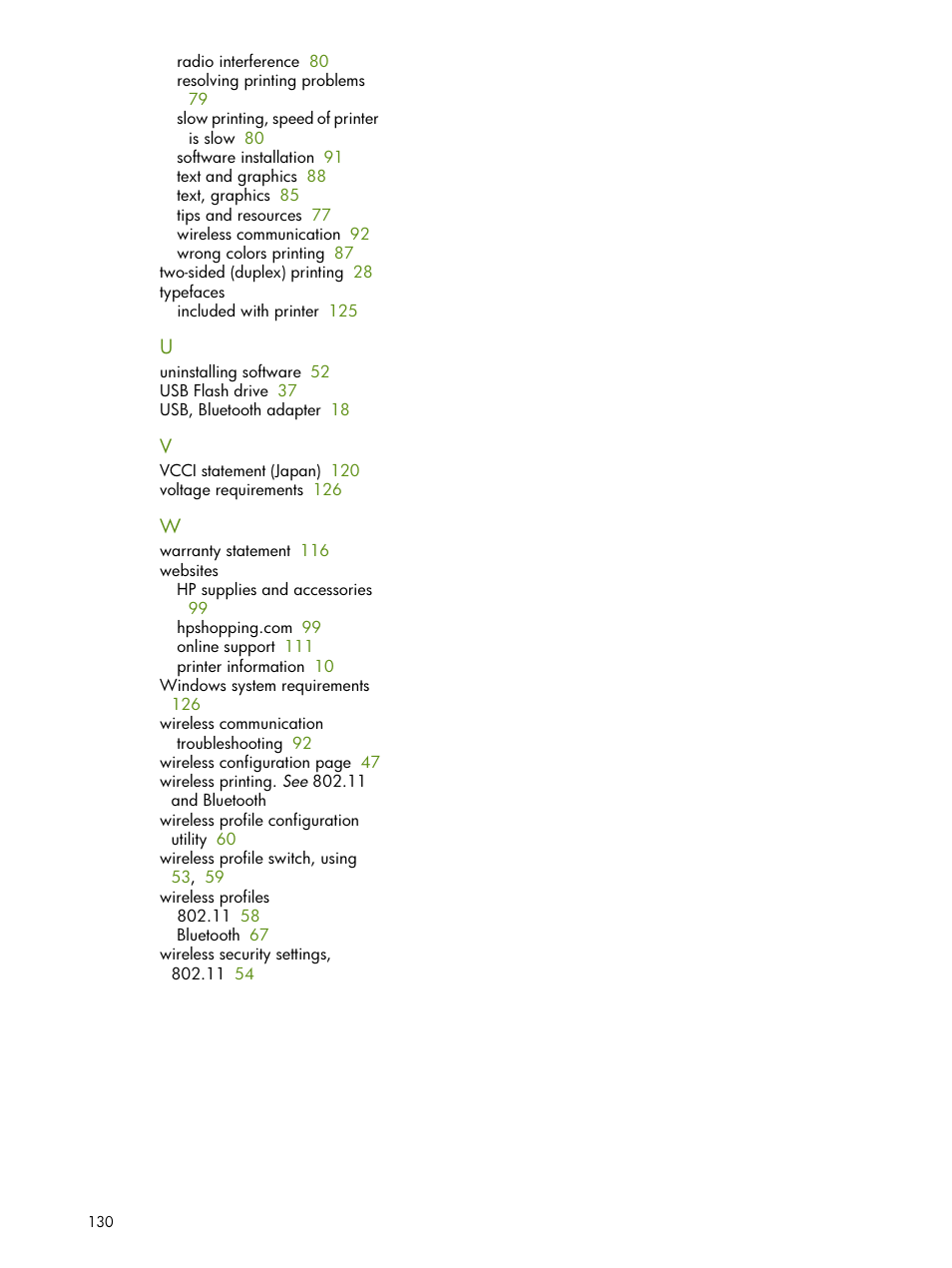 HP Deskjet 460cb Mobile Printer User Manual | Page 130 / 132