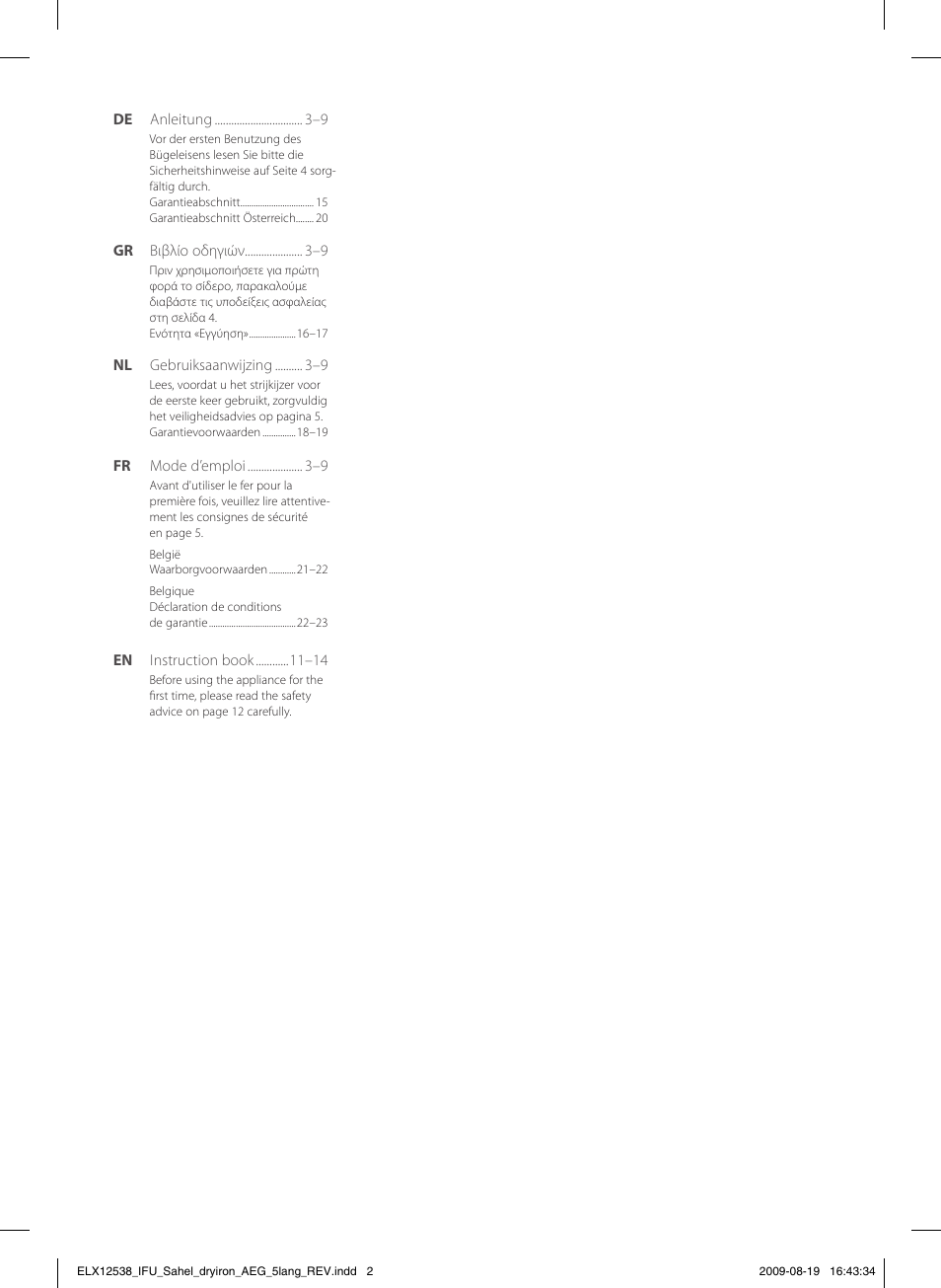 AEG LB1203-1 User Manual | Page 2 / 24