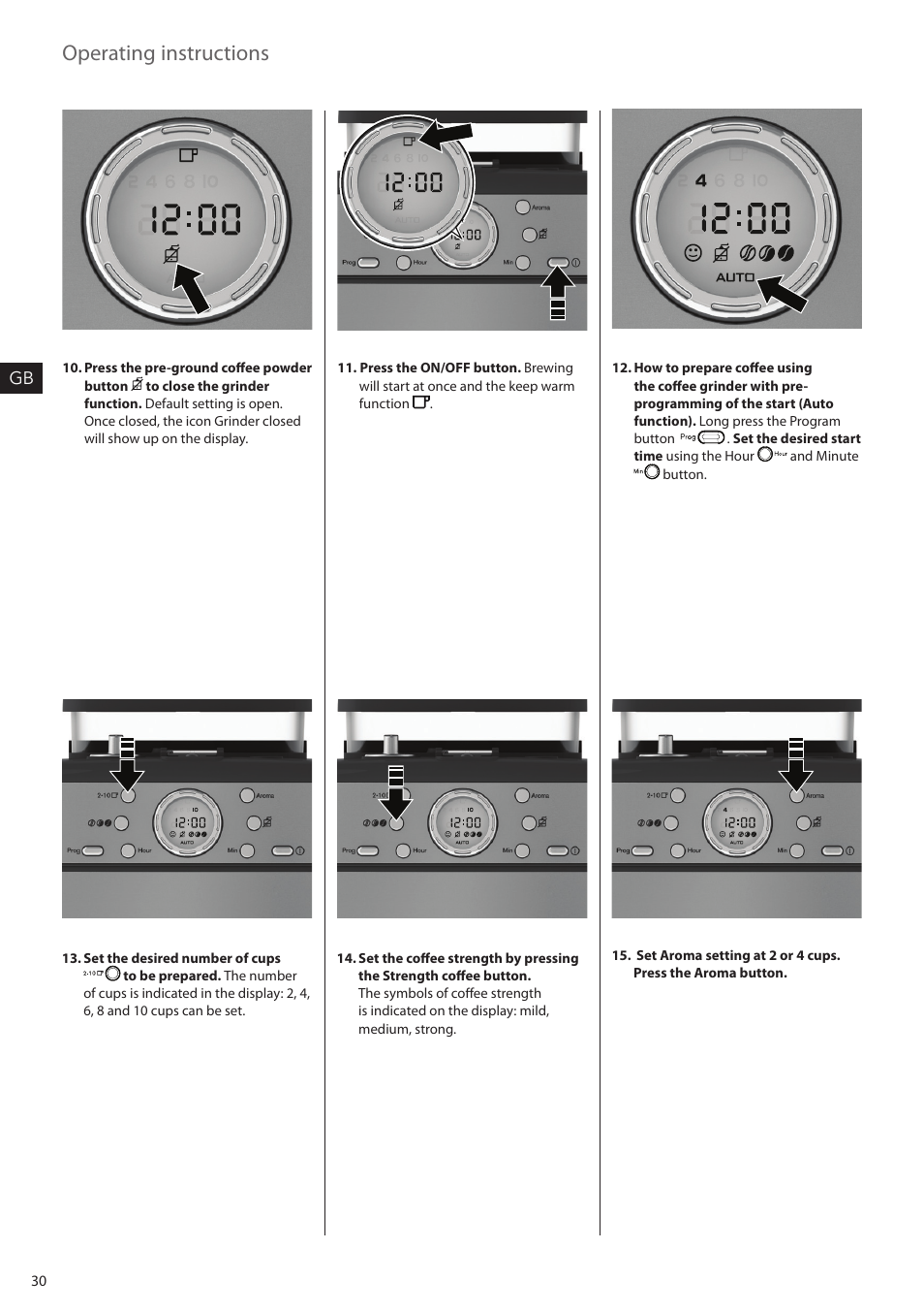 Operating instructions | AEG KAM300 User Manual | Page 30 / 36