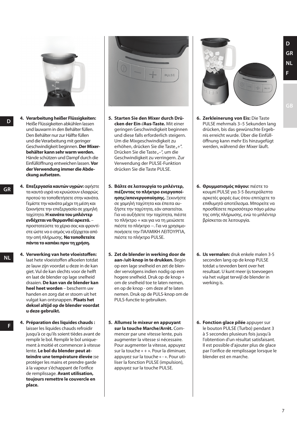 AEG SB3400 User Manual | Page 7 / 28