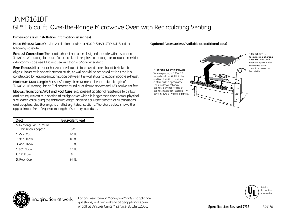 Jnm3161df | GE JNM3161DFBB User Manual | Page 2 / 3
