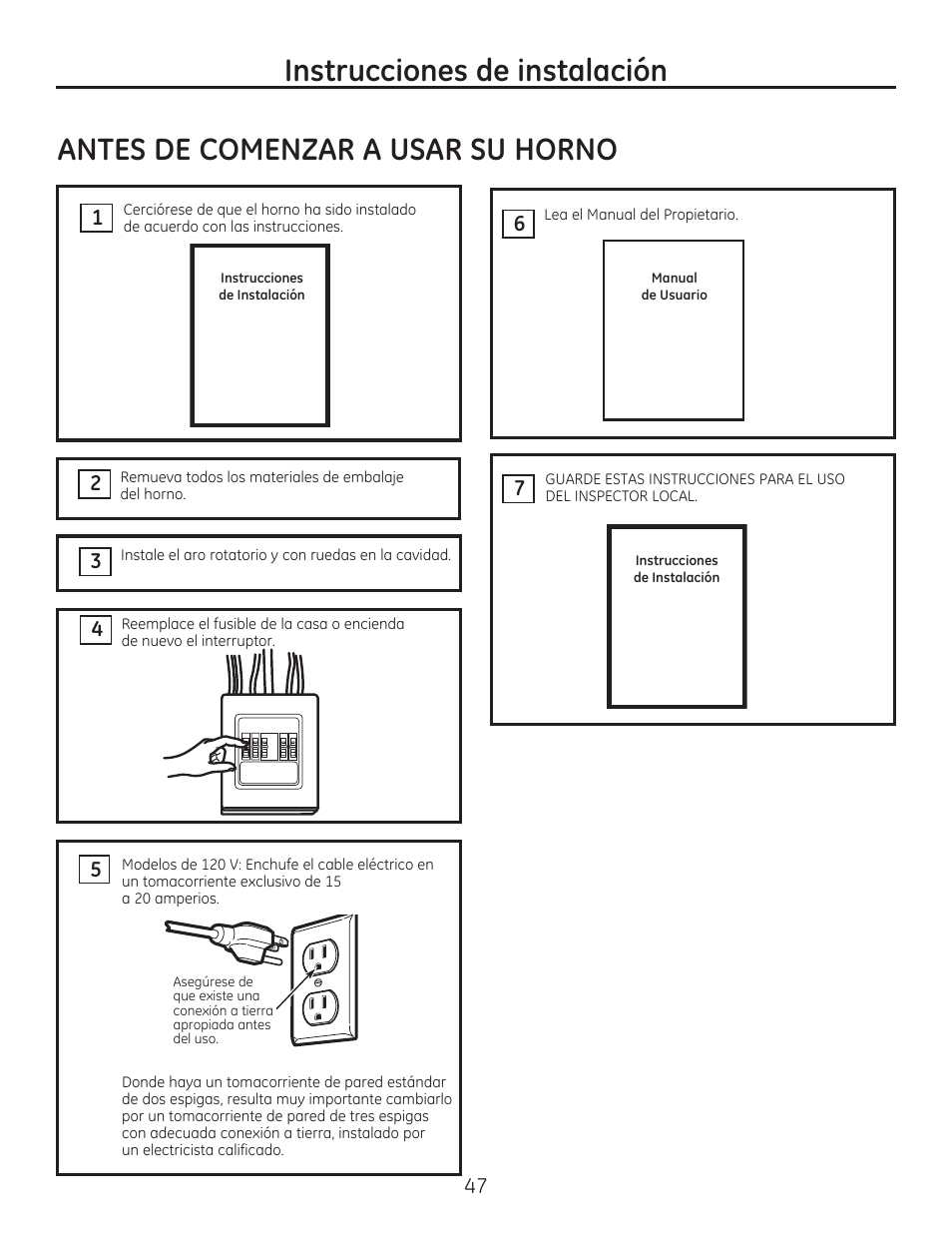 GE JVM7195EFES User Manual | Page 47 / 48