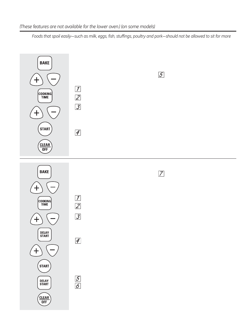 Using the timed baking and roasting features | GE JRP28SKSS User Manual | Page 9 / 24