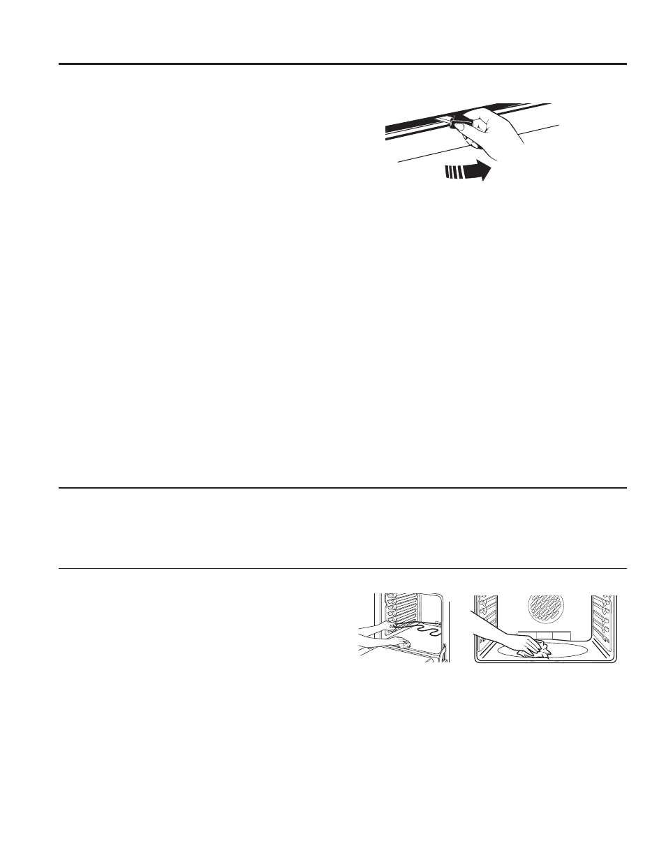 Care and cle aning: cleaning the range – interior, Cleaning the range – interior (cont.) | GE JB650DFWW User Manual | Page 20 / 56