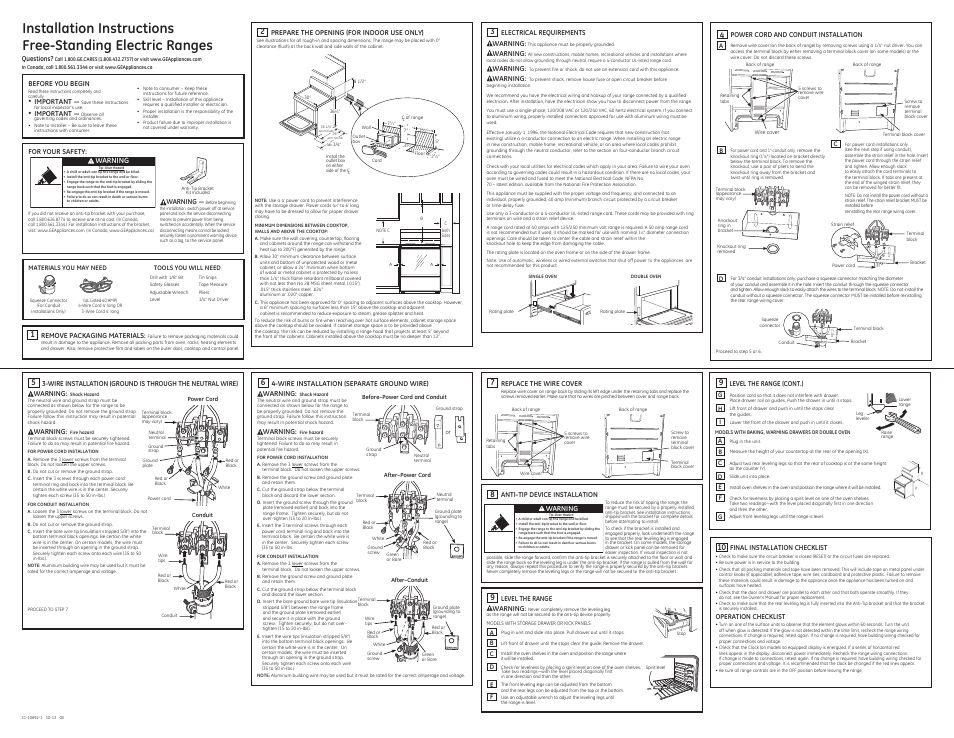 GE JBS10DFCC User Manual | 2 pages