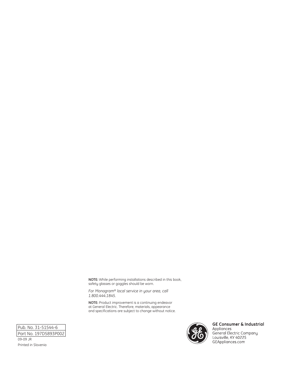GE ZIBS240PSS User Manual | Page 12 / 12