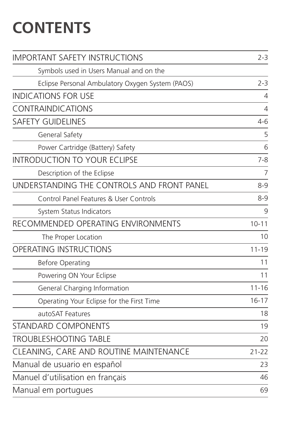AirSep 4111-7 User Manual | Page 3 / 95
