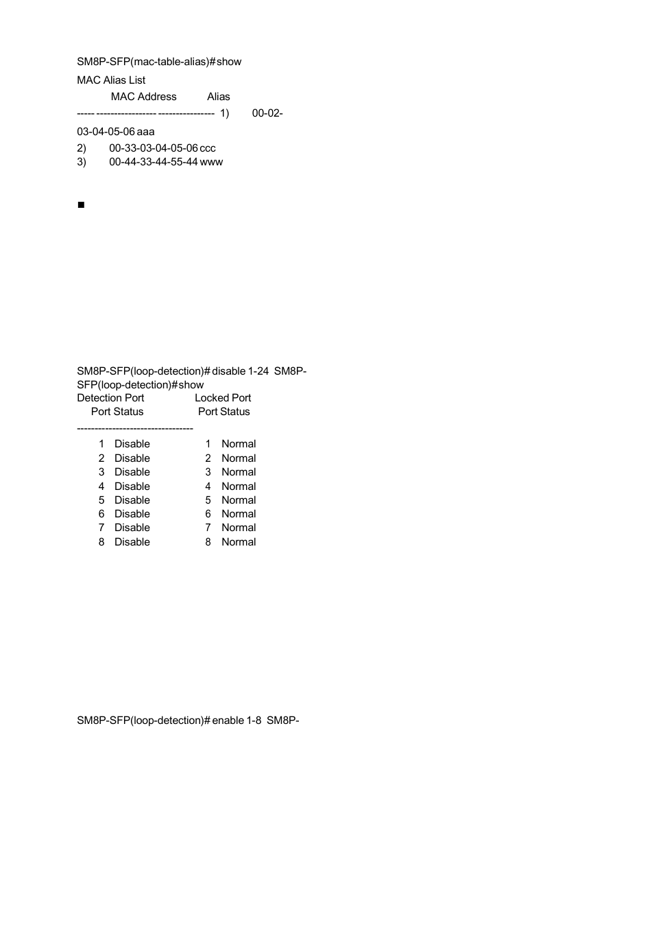 Loop-detection | American Fibertek SM8P-SFP User Manual | Page 274 / 369