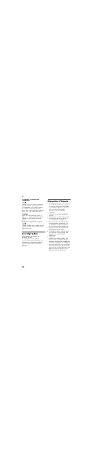 Tiroirs dans le compartiment réfrigérateur, Retirer le bac à produits congelés, Éclairage (led) | Economies d’énergie, Utilisez le cas échéant une plaque isolante | Neff K5897X4 User Manual | Page 58 / 86