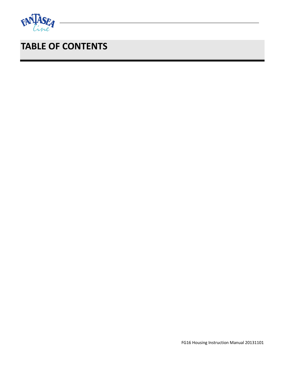 Fantasea Line FG16 Housing User Manual | Page 2 / 24