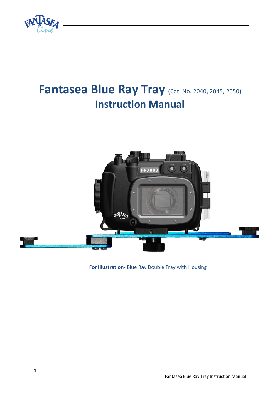 Fantasea Line Blue Ray Double Tray User Manual | 8 pages