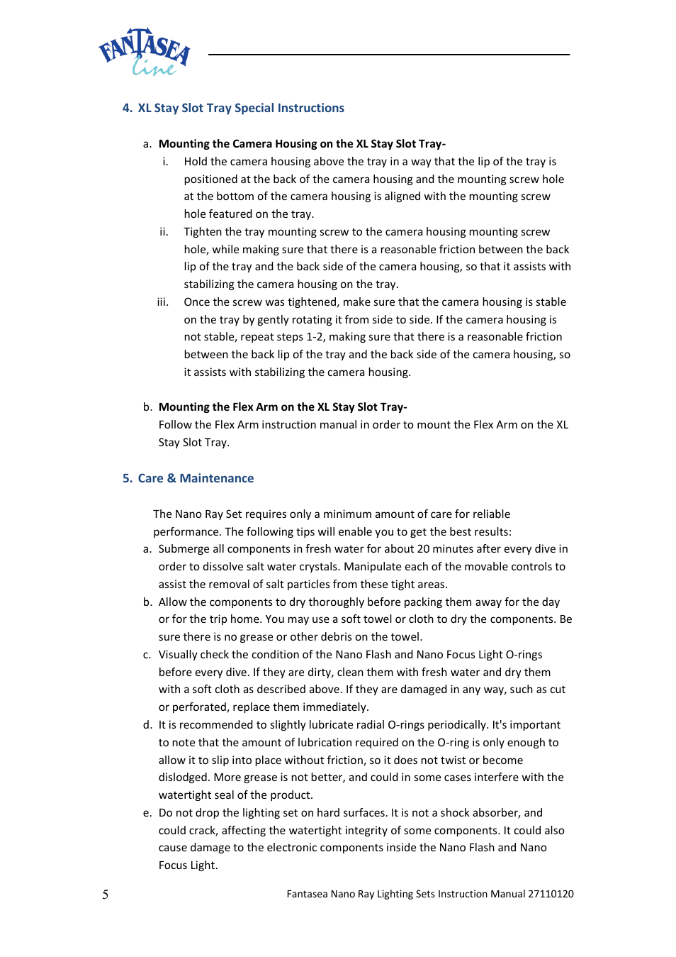 Fantasea Line Nano Flash Focus Lighting Set User Manual | Page 5 / 6