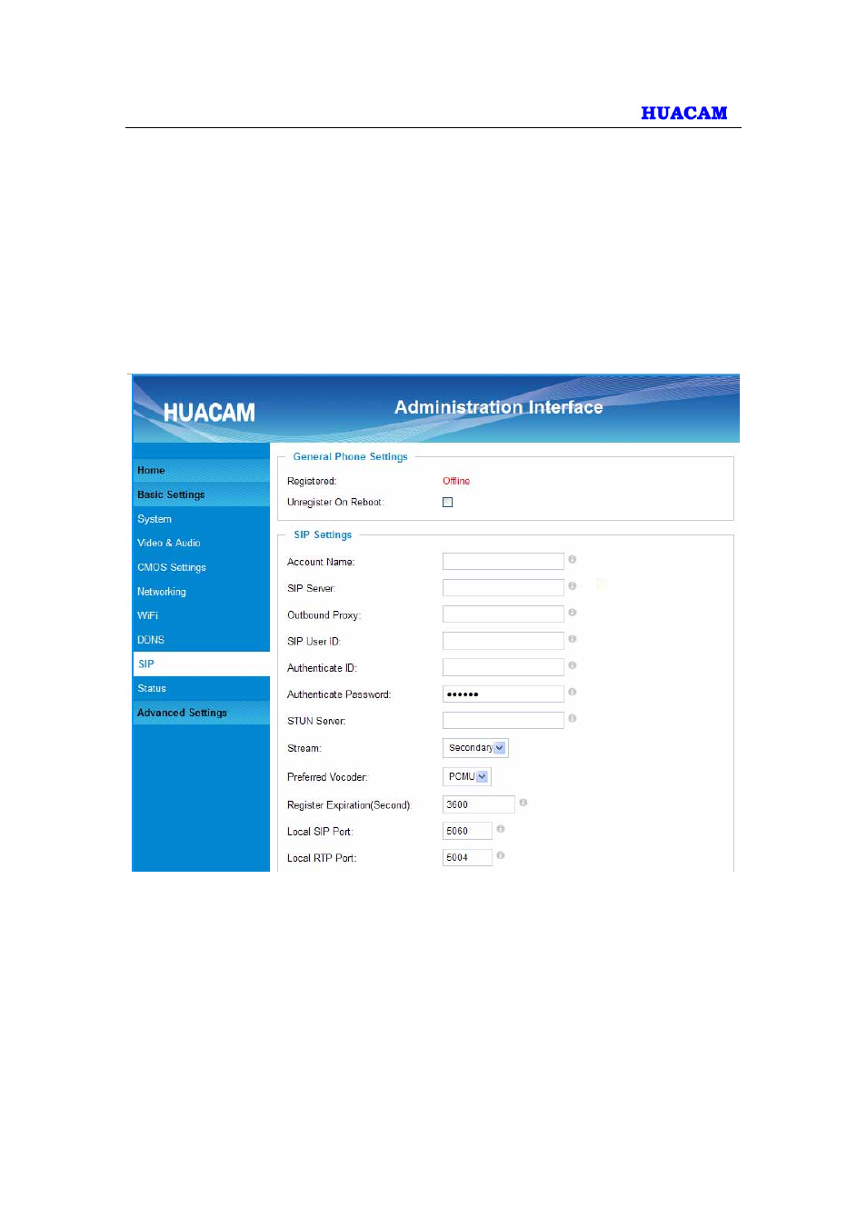 HUACAM HCV725 User Manual | Page 23 / 41