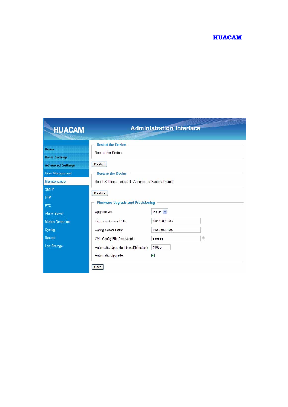 2 maintenance page | HUACAM HCV725 User Manual | Page 26 / 41