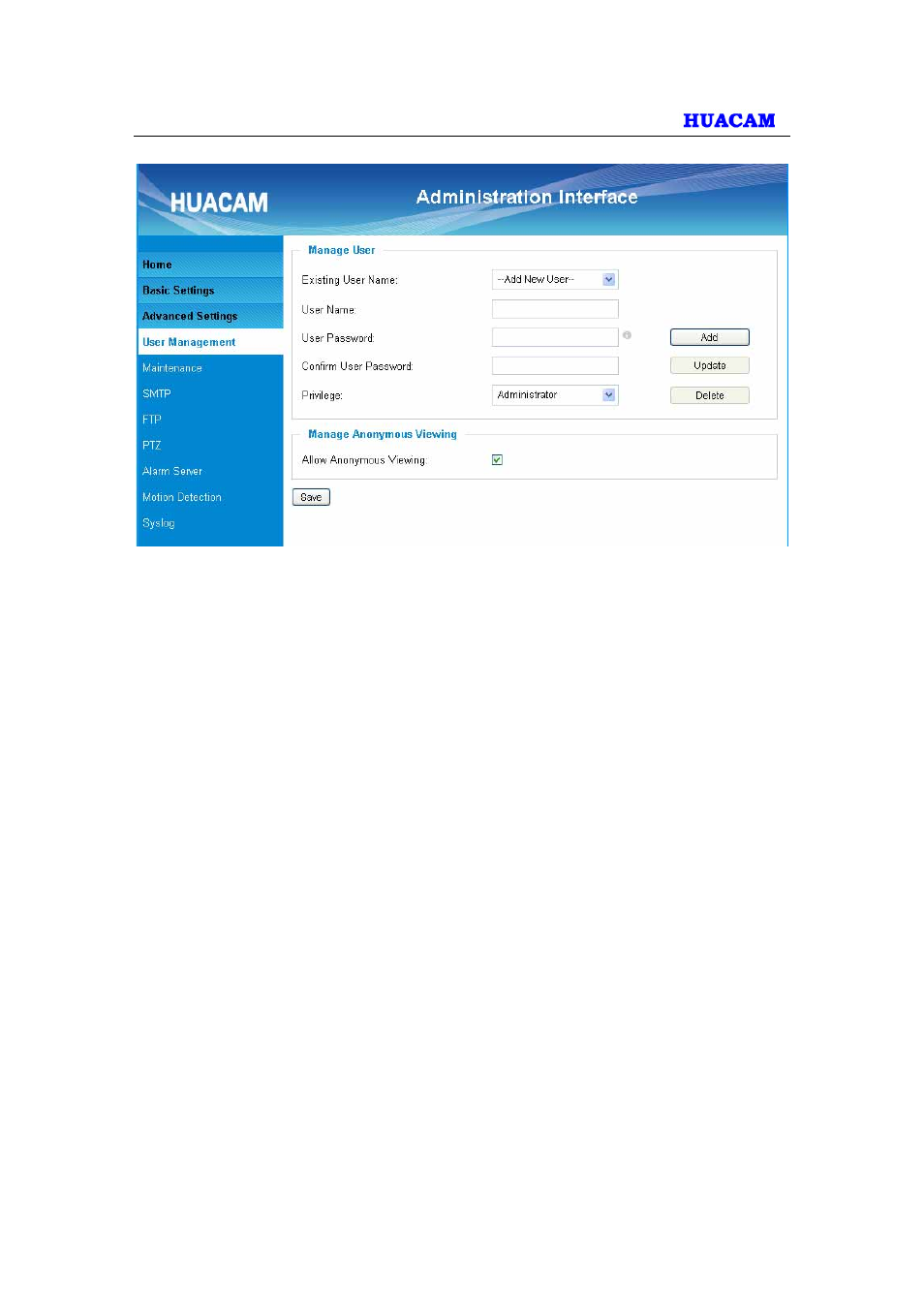 2 maintenance page | HUACAM HCV203 User Manual | Page 24 / 38