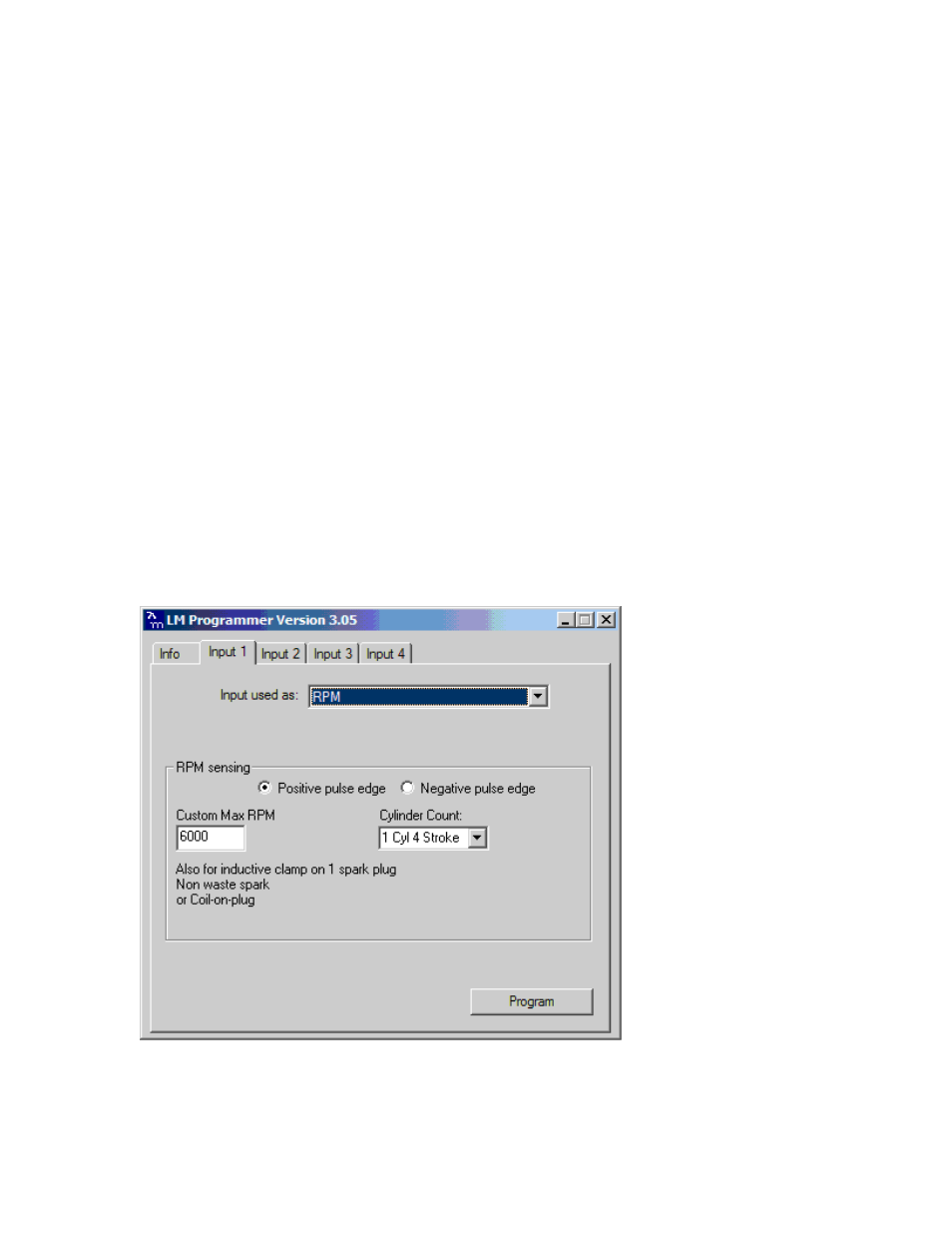 1 measuring rpm (input 1 only) | Innovate Motorsports SSI-4 User Manual | Page 12 / 16