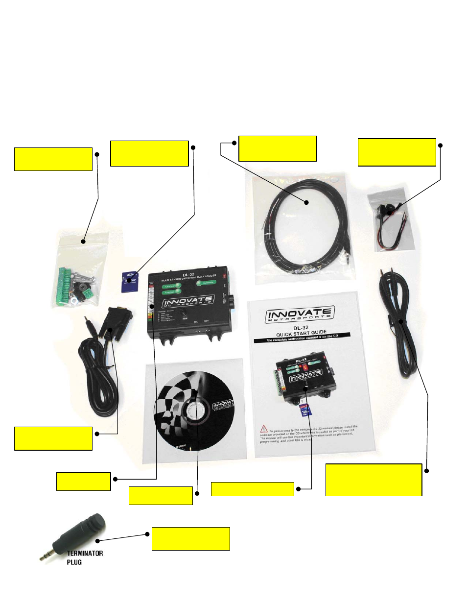 Kit contents | Innovate Motorsports DL-32 User Manual | Page 28 / 30