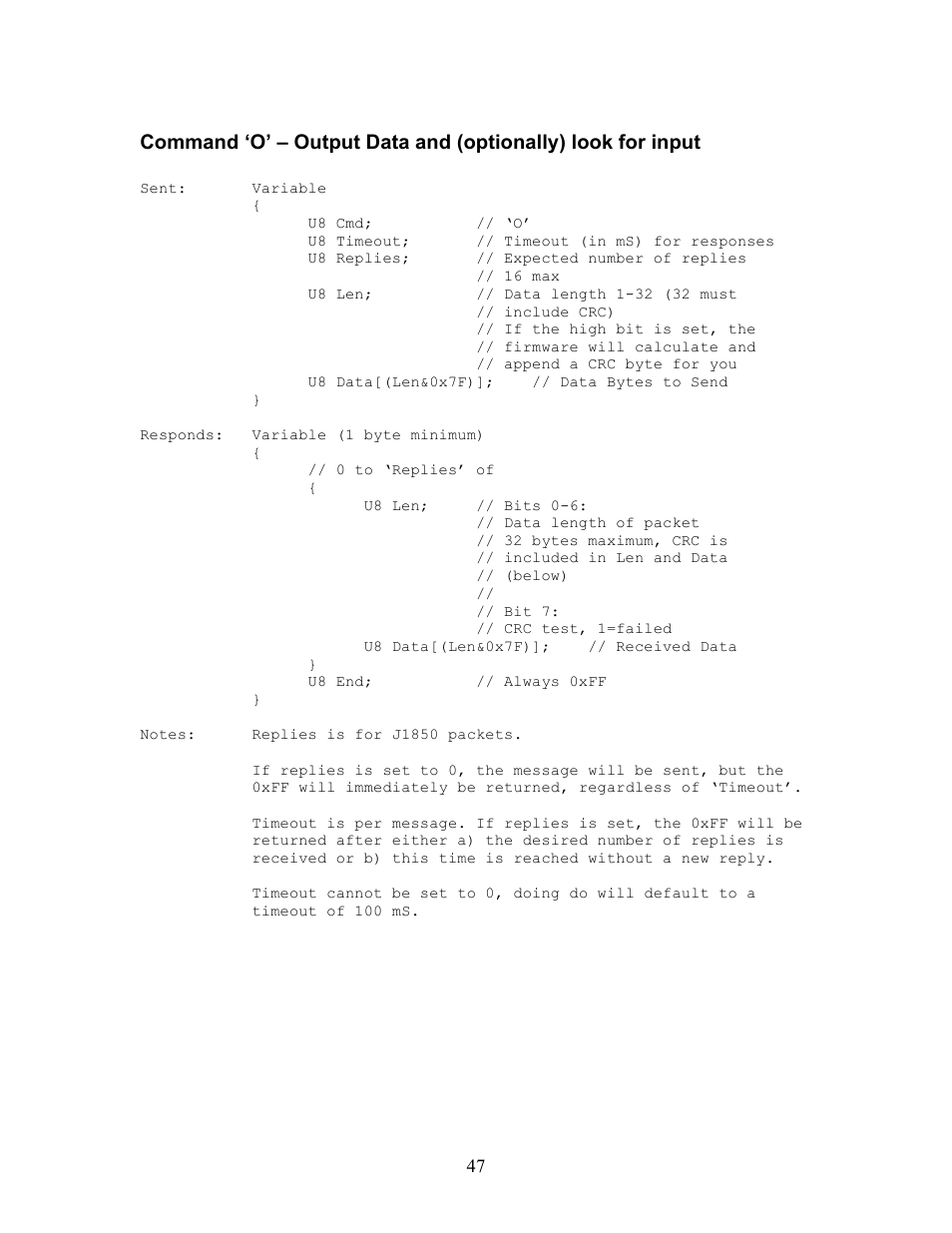 Innovate Motorsports OT-2 SDK User Manual | Page 47 / 76