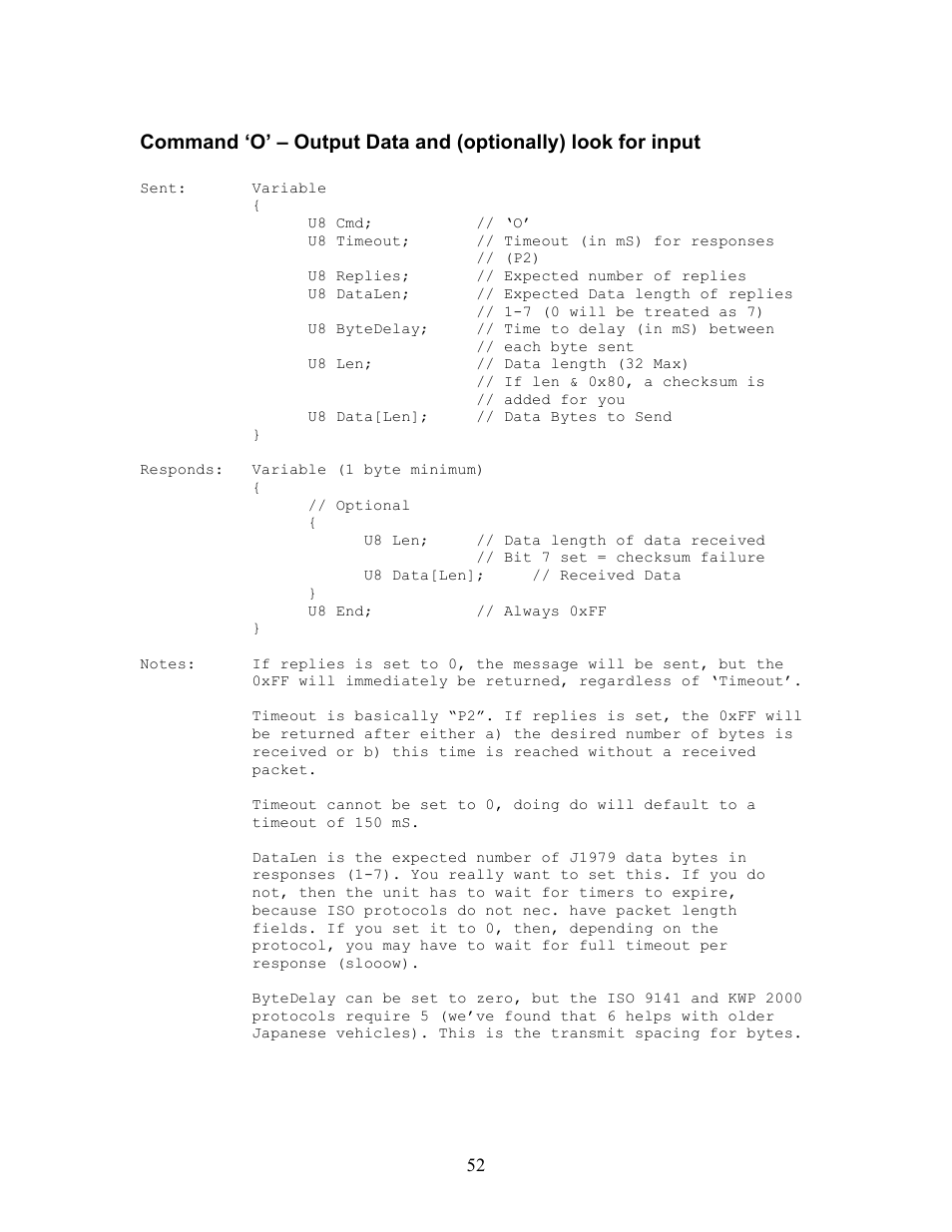 Innovate Motorsports OT-2 SDK User Manual | Page 52 / 76