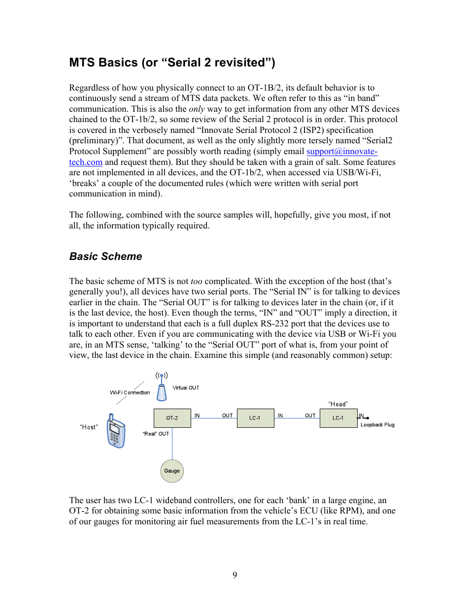 Mts basics (or “serial 2 revisited”) | Innovate Motorsports OT-2 SDK User Manual | Page 9 / 76