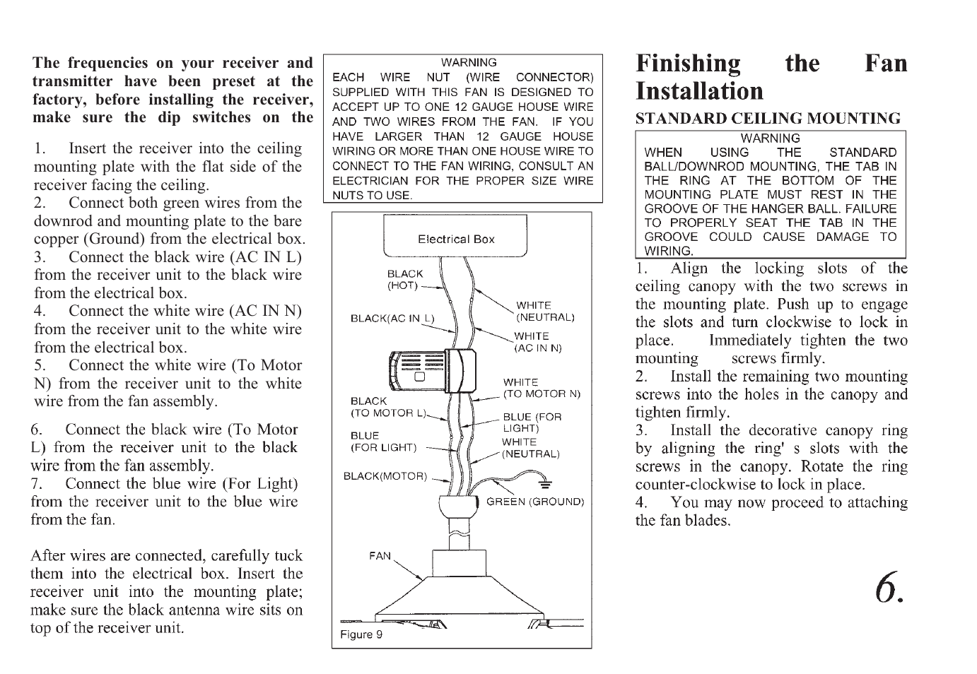 King of Fans Covington User Manual | Page 8 / 16