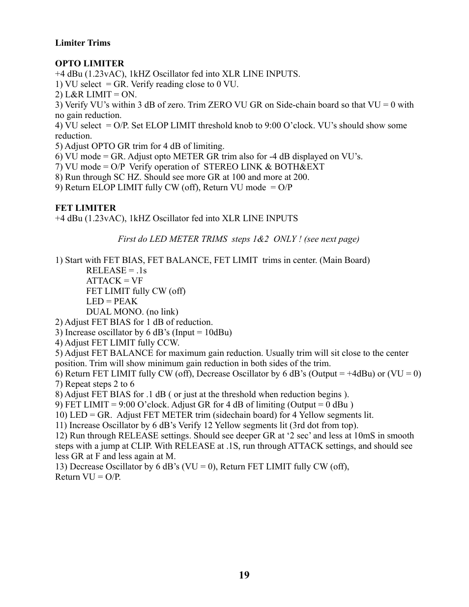 Manley SLAM! User Manual | Page 19 / 29