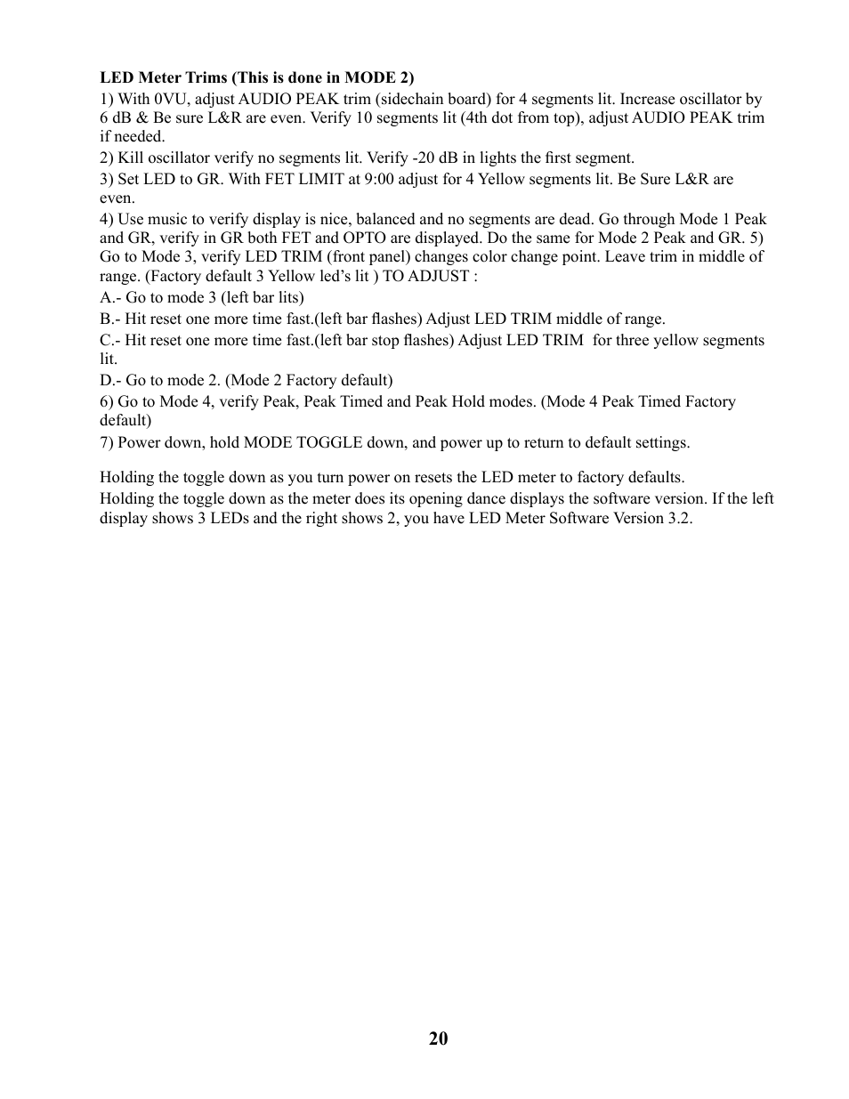 Manley SLAM! User Manual | Page 20 / 29