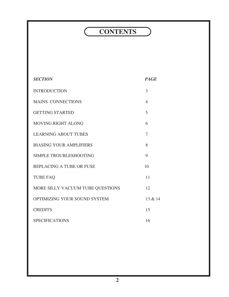 Manley SNAPPER User Manual | Page 2 / 16