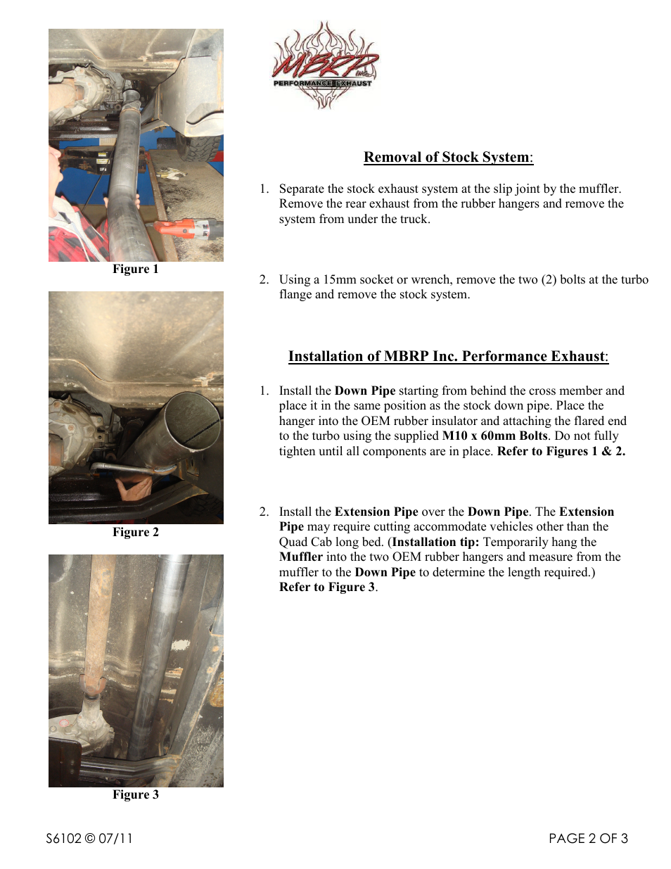 MBRP S6102 User Manual | Page 2 / 3